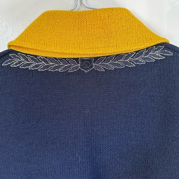 St. John Dark Blue Blazer with Gold Accents - Picture 7 of 7